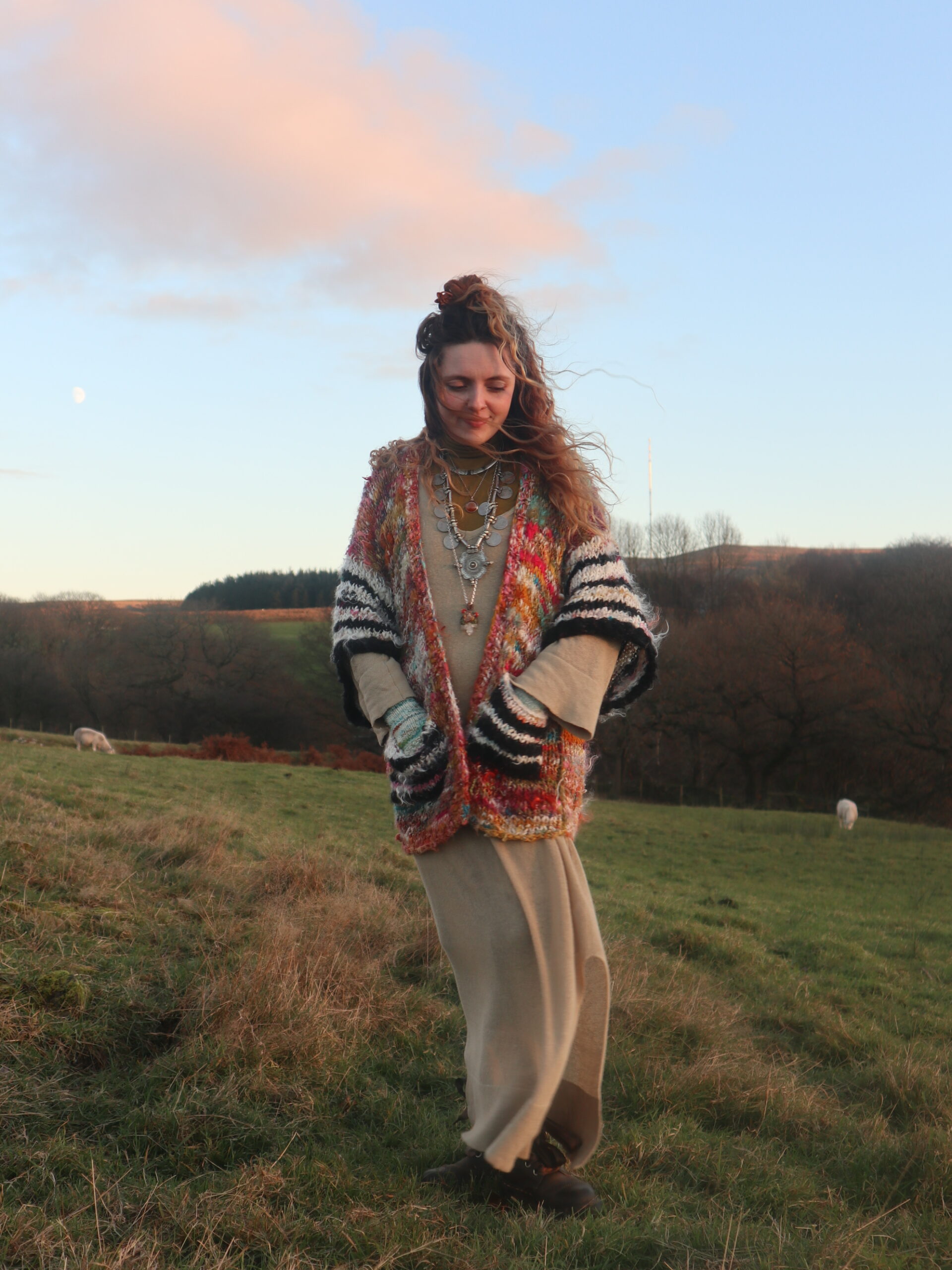 Colour Yourself Free Cardi' - Knitting Pattern (Digital Download)