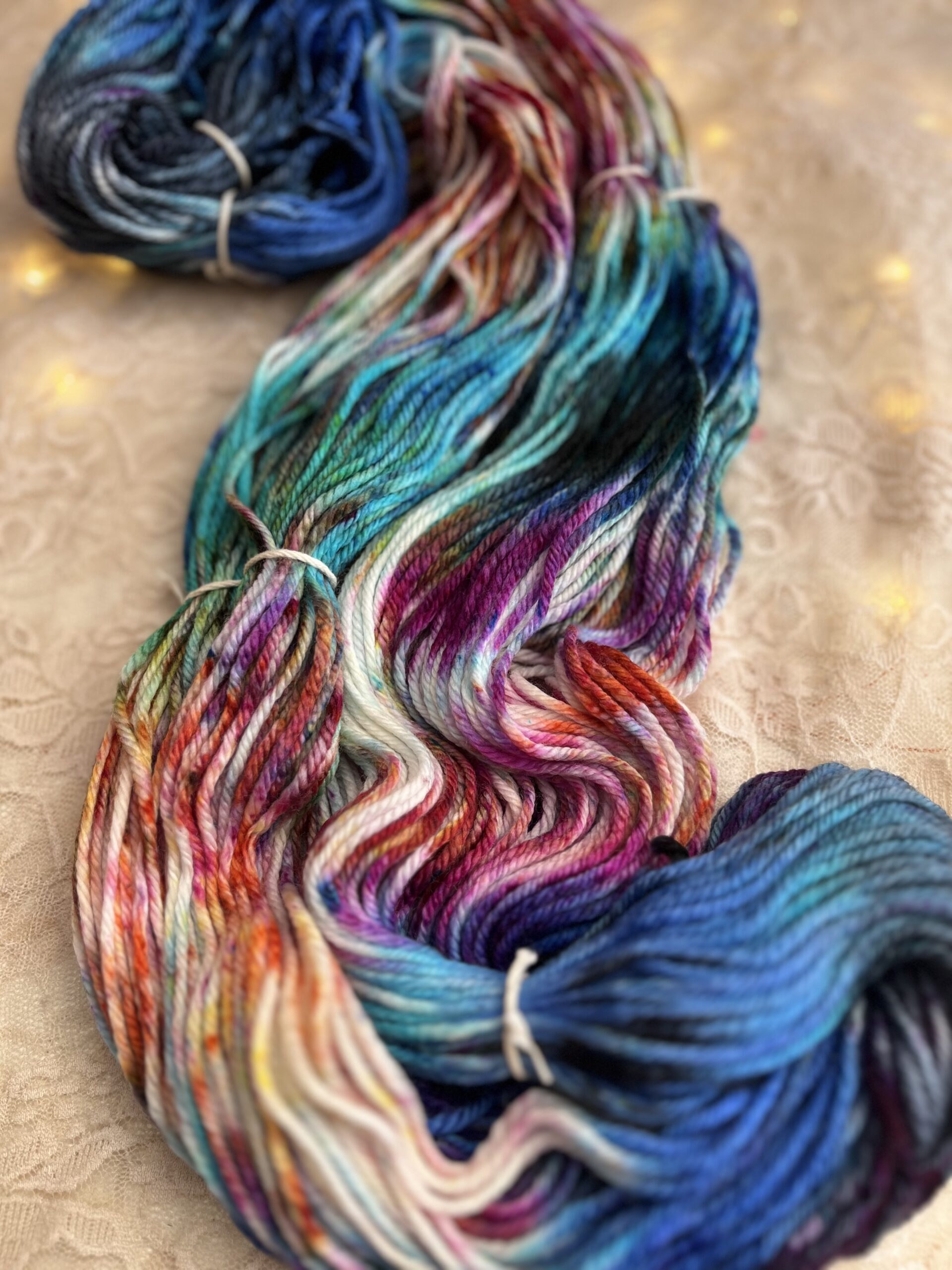 Chunky Handspun Art Yarn - Rooted Fibres