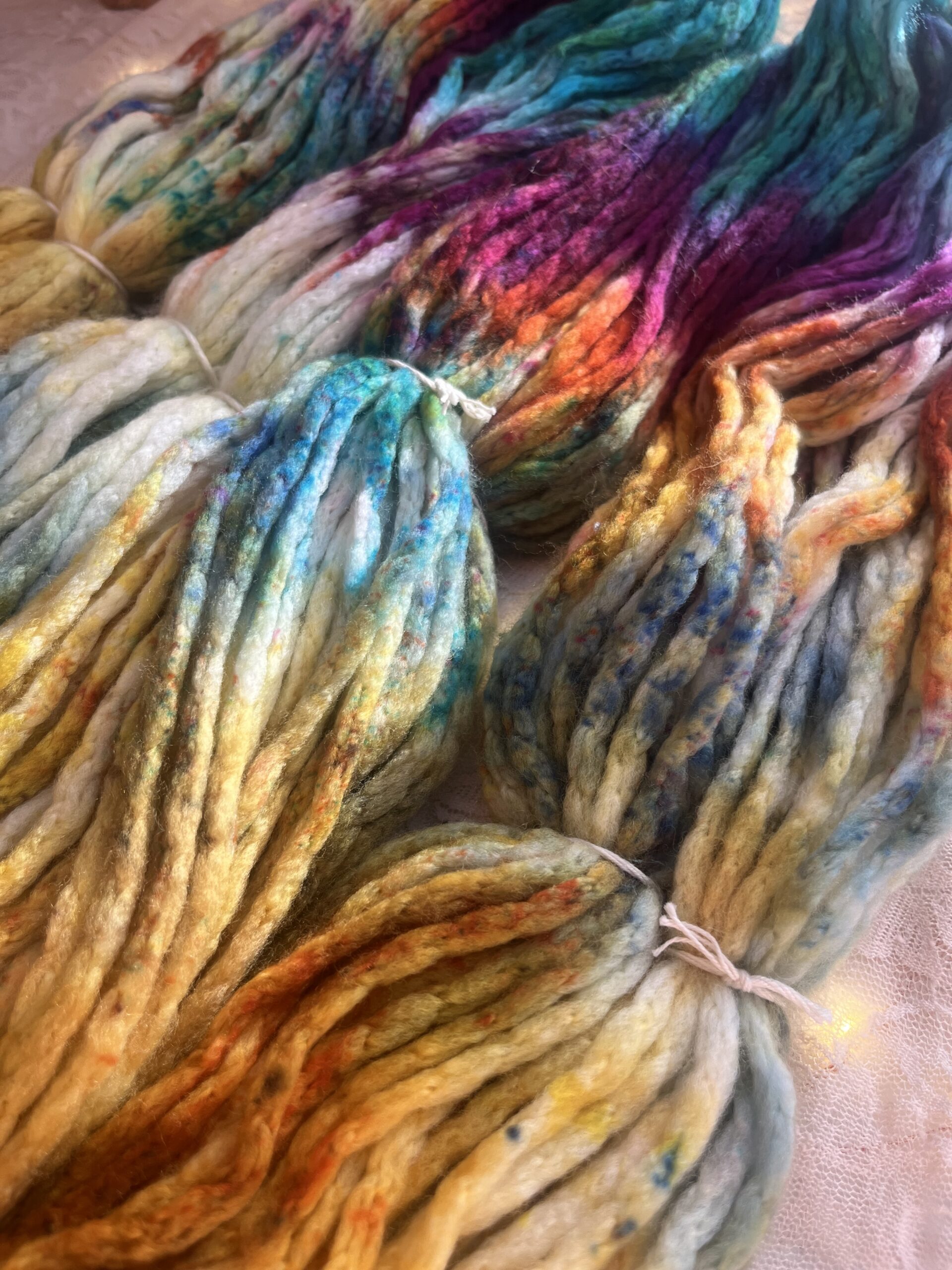 WATER LILY SUNRISE | Super Chunky - Hand Painted Extrafine SW Merino - Image 3