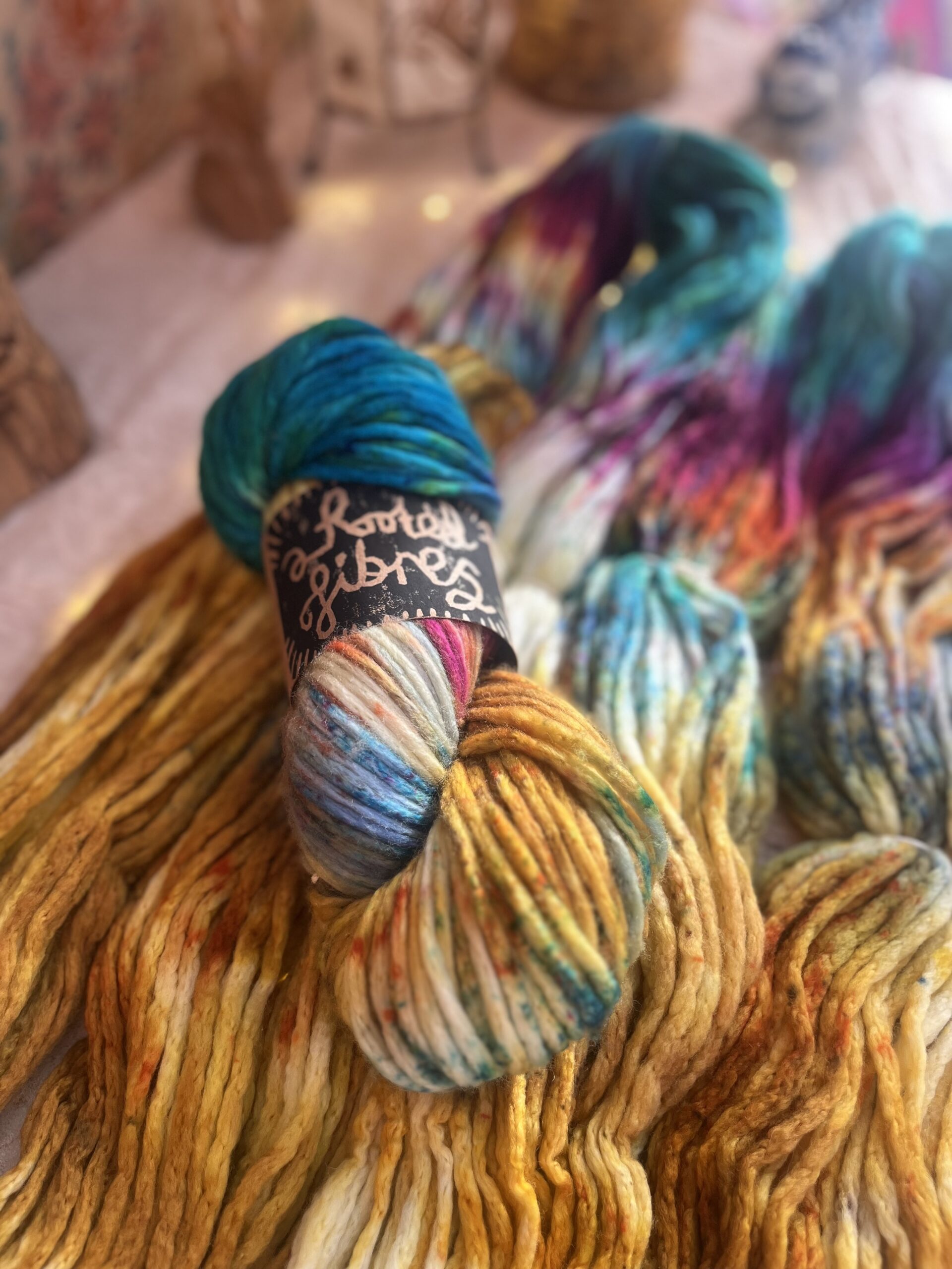 WATER LILY SUNRISE | Super Chunky - Hand Painted Extrafine SW Merino - Image 5