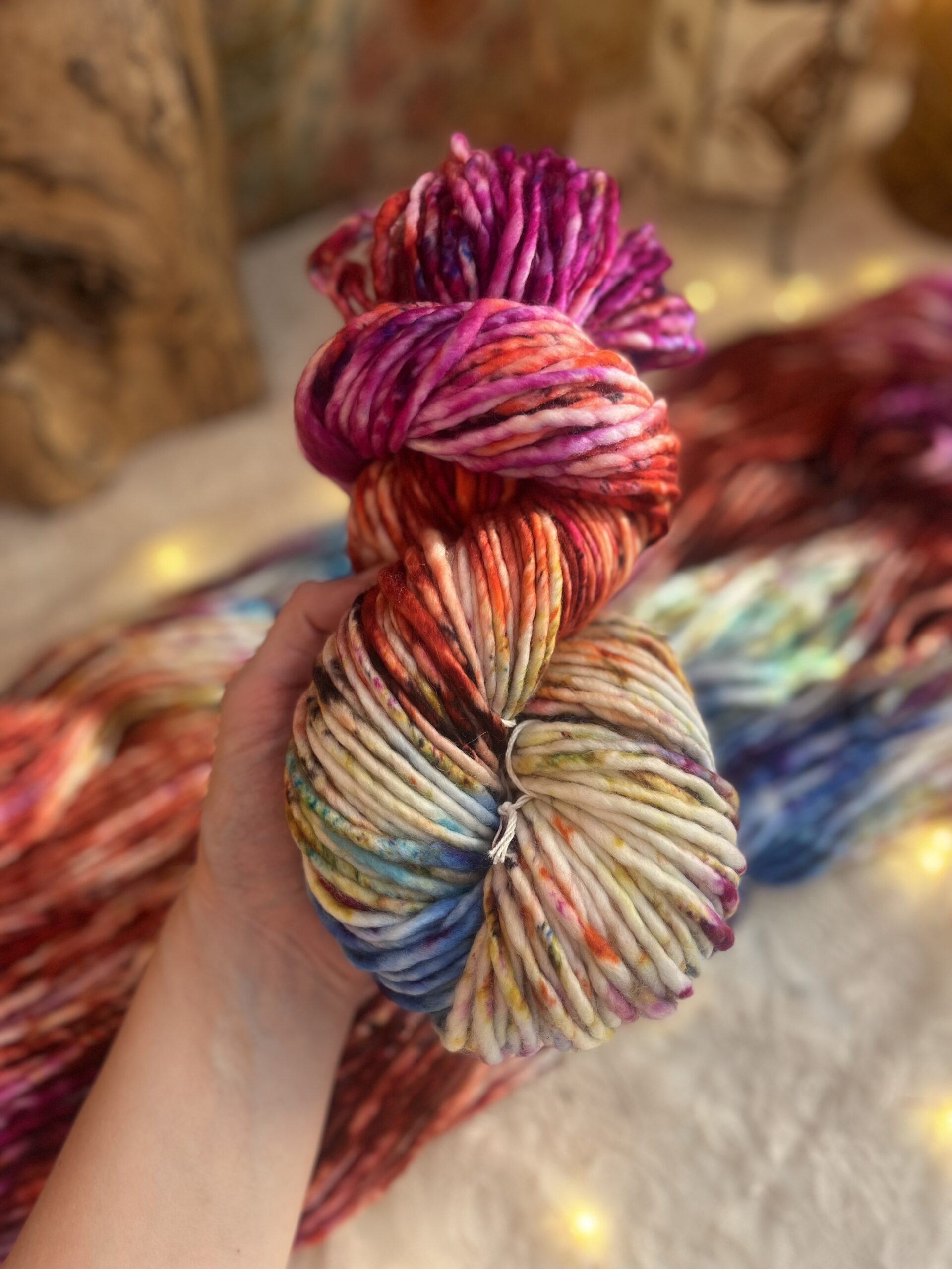 ACID RAIN | Chunky Single - Hand Painted Extrafine SW Merino - Image 4