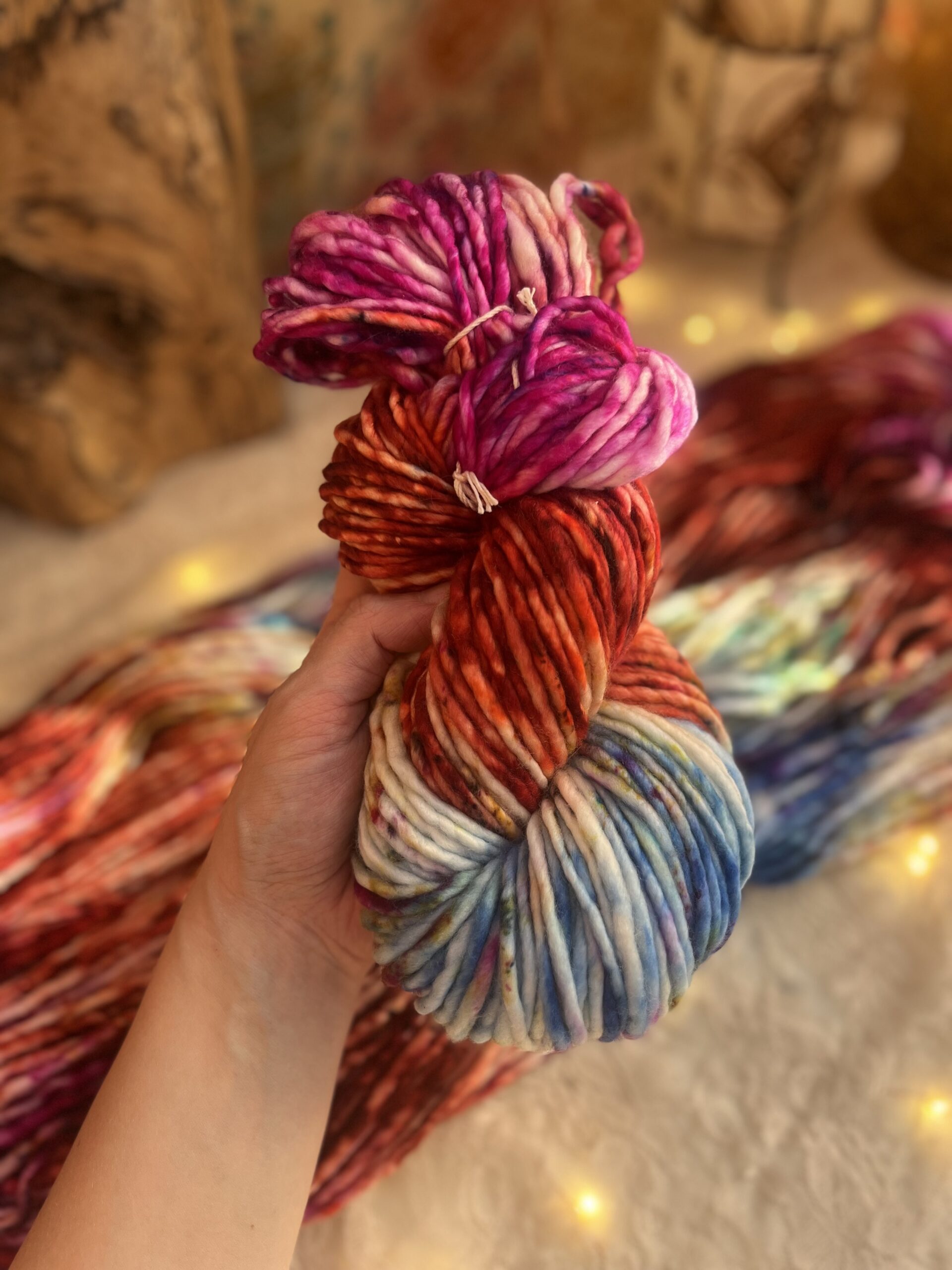 ACID RAIN | Chunky Single - Hand Painted Extrafine SW Merino - Image 3