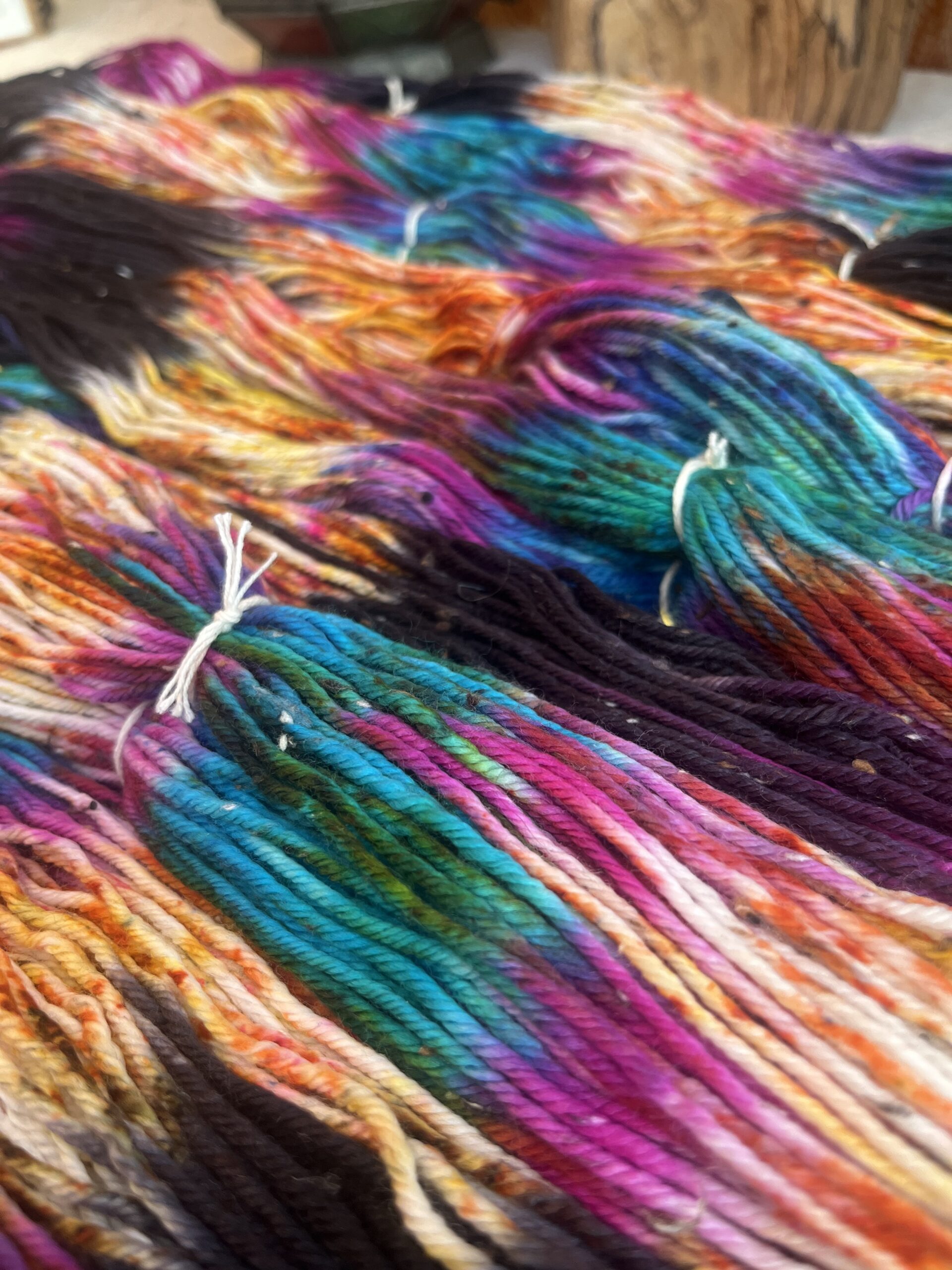 SPACE THUNDER | DK Tweed - Hand Painted Extrafine SW Merino/Nylon blend
