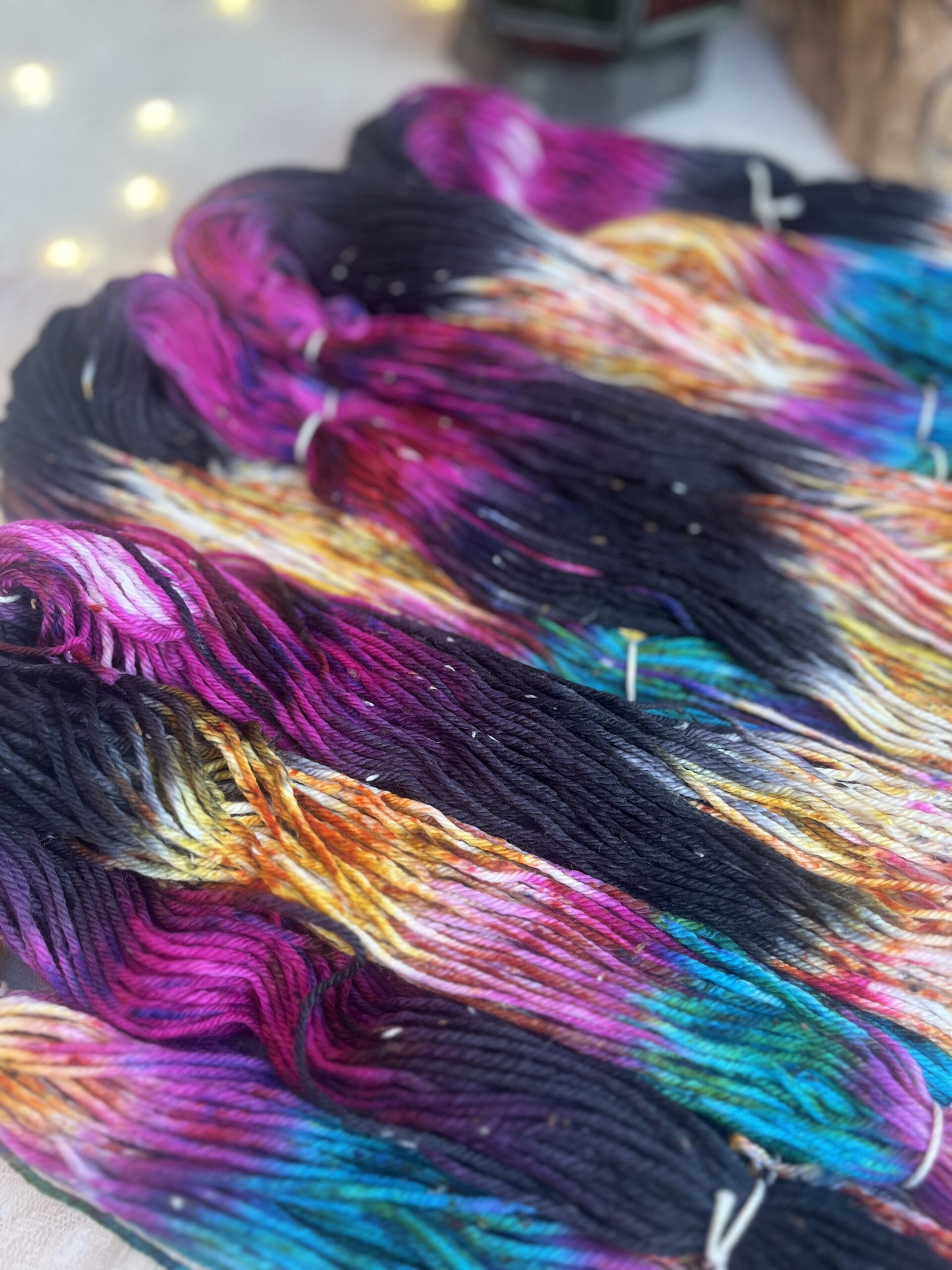 SPACE THUNDER | DK Tweed - Hand Painted Extrafine SW Merino/Nylon blend - Image 5