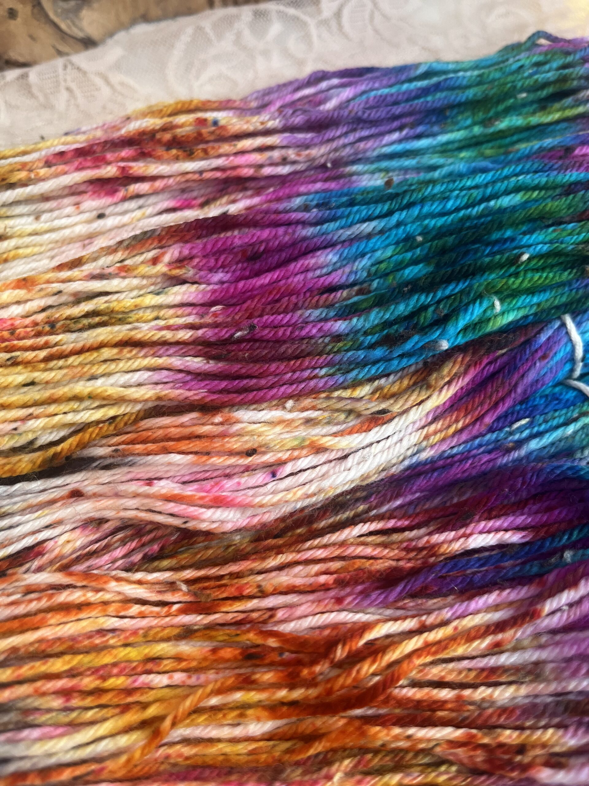 SPACE THUNDER | DK Tweed - Hand Painted Extrafine SW Merino/Nylon blend - Image 4