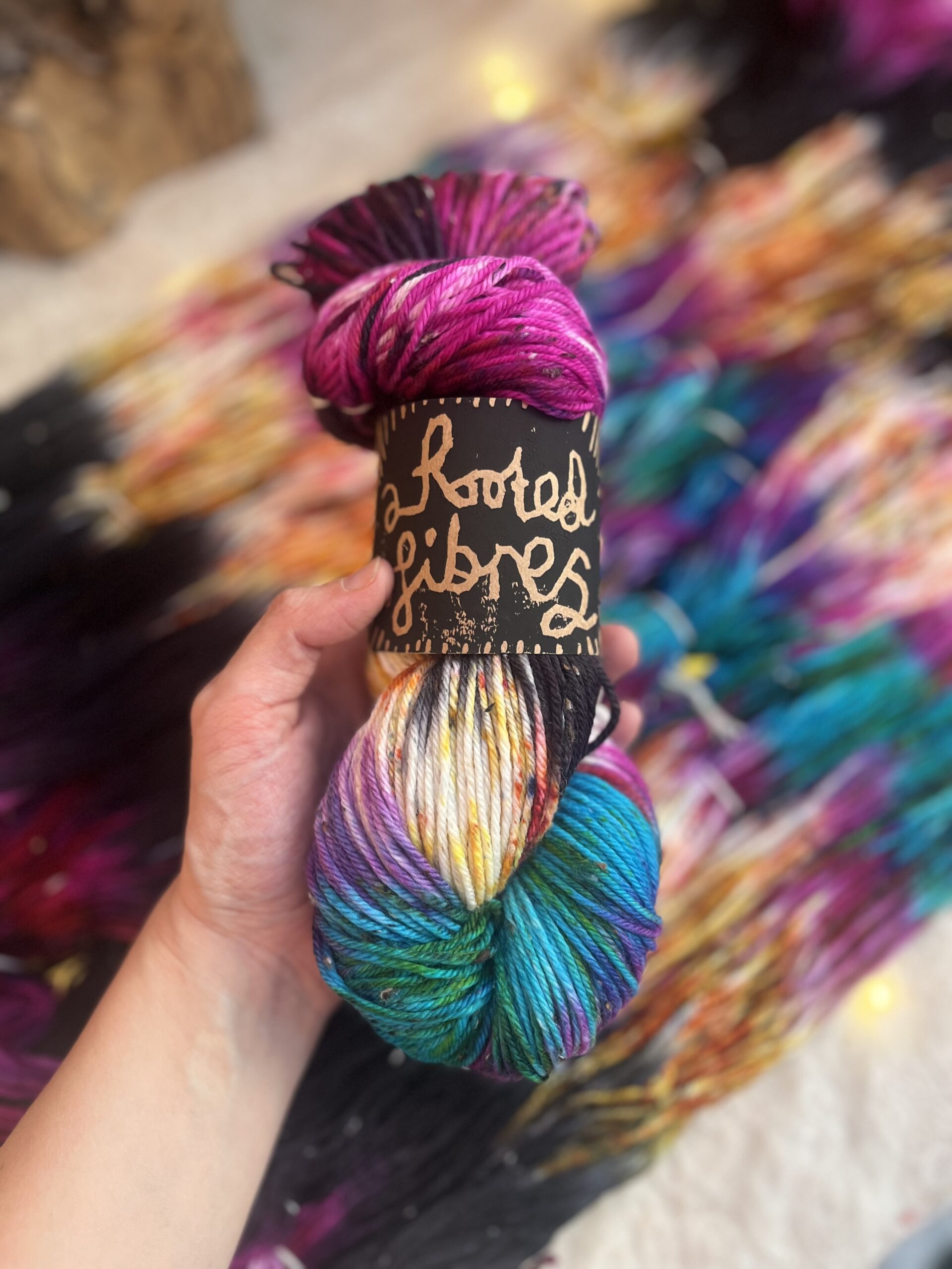 SPACE THUNDER | DK Tweed - Hand Painted Extrafine SW Merino/Nylon blend - Image 6